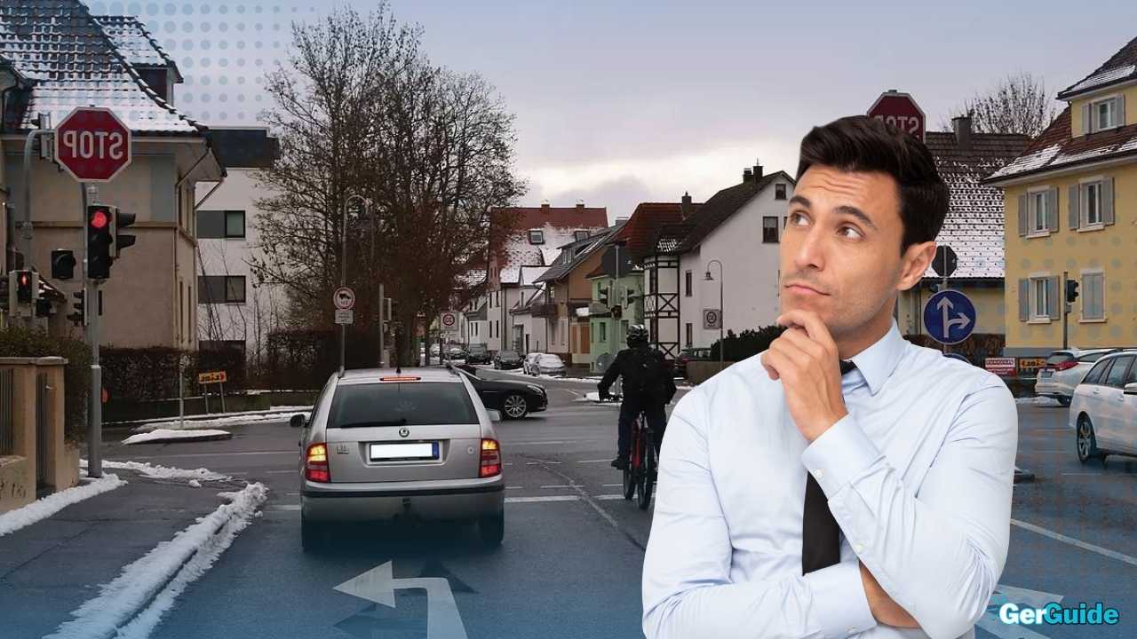 Was müssen Sie in Verkehrssituationen wie dieser beachten